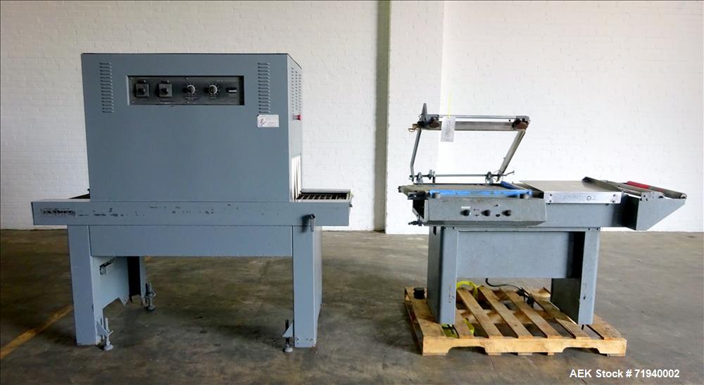 Used- Clamco L-Bar Sealer and Shrink Tunnel, Model 5124.