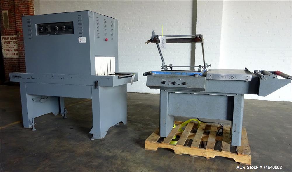 Used Clamco L-Bar Sealer and Shrink Tunnel, Model 5124.