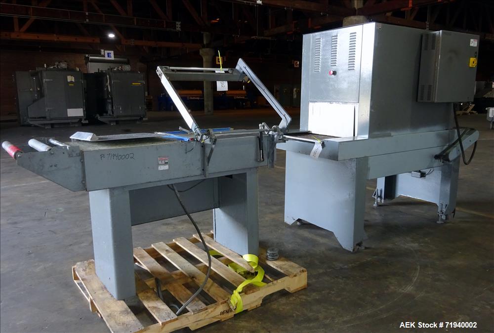 Used- Clamco L-Bar Sealer and Shrink Tunnel, Model 5124.