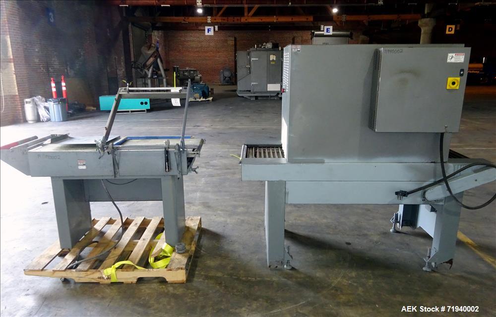 Used Clamco L-Bar Sealer and Shrink Tunnel, Model 5124.