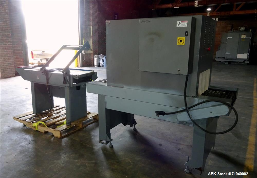 Used- Clamco L-Bar Sealer and Shrink Tunnel, Model 5124.