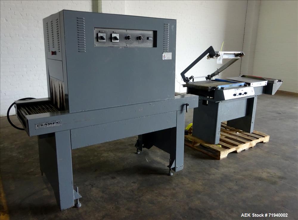 Used Clamco L-Bar Sealer and Shrink Tunnel, Model 5124.