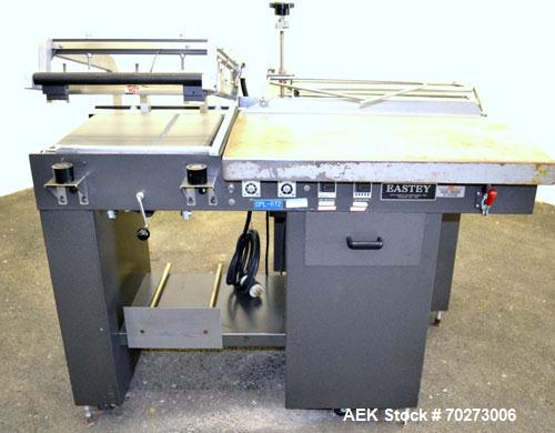 Used Eastey Enterprises Sealer-Wrapper, Model EM16TK, Carbon Steel. Semi-automatic L bar sealer, 16’’ x 20’’ seal area. Includes a Autonics TZ4ST temperature controller. Frame mounted. 1/60/220 volt,...