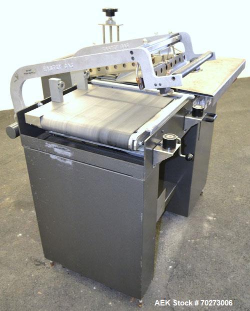 Used Eastey Enterprises Sealer-Wrapper, Model EM16TK, Carbon Steel. Semi-automatic L bar sealer, 16’’ x 20’’ seal area. Includes a Autonics TZ4ST temperature controller. Frame mounted. 1/60/220 volt,...