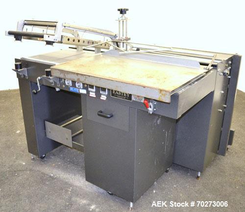 Used Eastey Enterprises Sealer-Wrapper, Model EM16TK, Carbon Steel. Semi-automatic L bar sealer, 16’’ x 20’’ seal area. Includes a Autonics TZ4ST temperature controller. Frame mounted. 1/60/220 volt,...