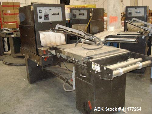 Used Eastey EM16TT Combination Manual L-Bar Sealer and Shrink Tunnel, Model EM1