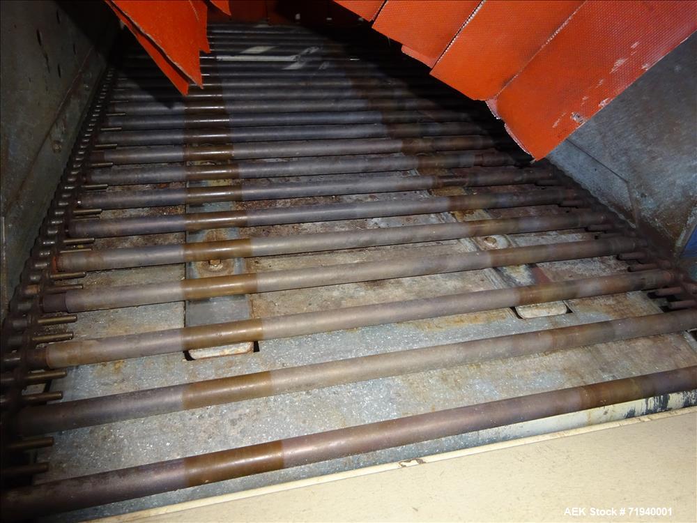 Used- Interpack L-Bar Sealer and Shrink Tunnel. Seal area approximately 18" x 20". Shrink tunnel approximate chamber 17" wid...