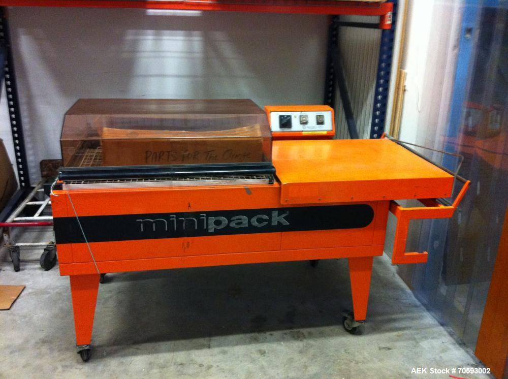 Used-MiniPack FM77 Digit Shrink Wrap Machine. Max seal length 34", max seal width 24", max seal height 12", max speed up to ...