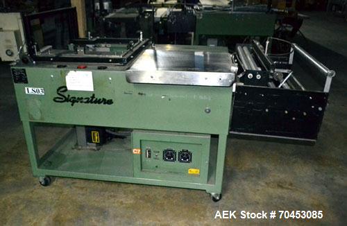 Used Signature Model 2323-SI Semi-Automatic L Bar Sealer. SELLING PRICE AS IS, WHERE IS, SANFORD, NC.