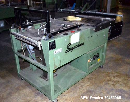Used Signature Model 2323-SI Semi-Automatic L Bar Sealer. SELLING PRICE AS IS, WHERE IS, SANFORD, NC.