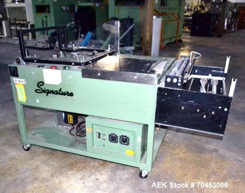 Used Signature Model 2323-SI Semi-Automatic L Bar Sealer. SELLING PRICE, AS IS, WHERE IS, SANFORD, NC.