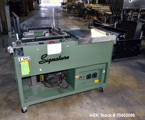 Used Signature Model 2323-SI Semi-Automatic L Bar Sealer. SELLING PRICE, AS IS, WHERE IS, SANFORD, NC.