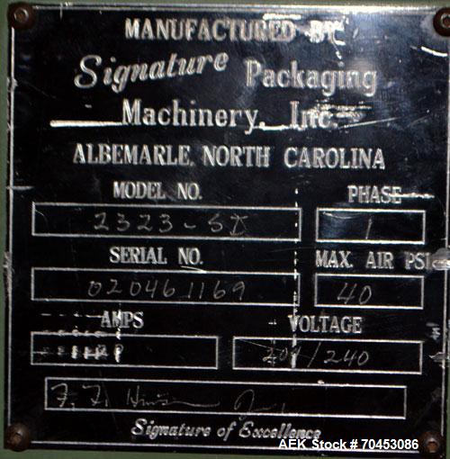 Used Signature Model 2323-SI Semi-Automatic L Bar Sealer. SELLING PRICE, AS IS, WHERE IS, SANFORD, NC.