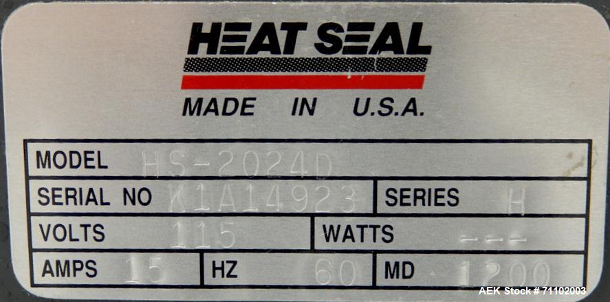 Used Heat Seal Model HS-2024D Flat Top L-Bar Sealer