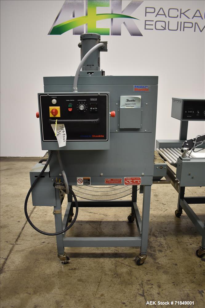 Used Shanklin L Bar Sealer with T6 Tunnel. Model S24B