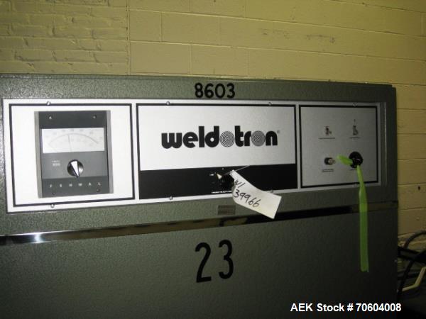 Used Weldotron "L" bar sealer,semi-auto,  model 5212