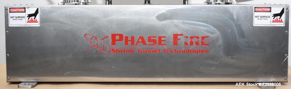 Gebraucht- Accutek Phase Fire Wärmetunnel der G-Serie, Modell 33-0A0-024. S/S Schrumpftunnel für manipulationssichere Nacken...
