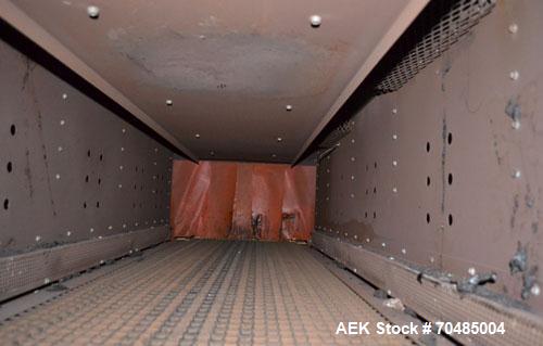 Used Arpac Shrink Tunnel, Model T-28-18-68, Carbon Steel. Approximate 20’’ wide x 118’’ long plastic mesh belt, driven by a 1/4hp, 3/60/230/460 volt, 1725 rpm gear motor. Tunnel opening 28’’ wide x 1...