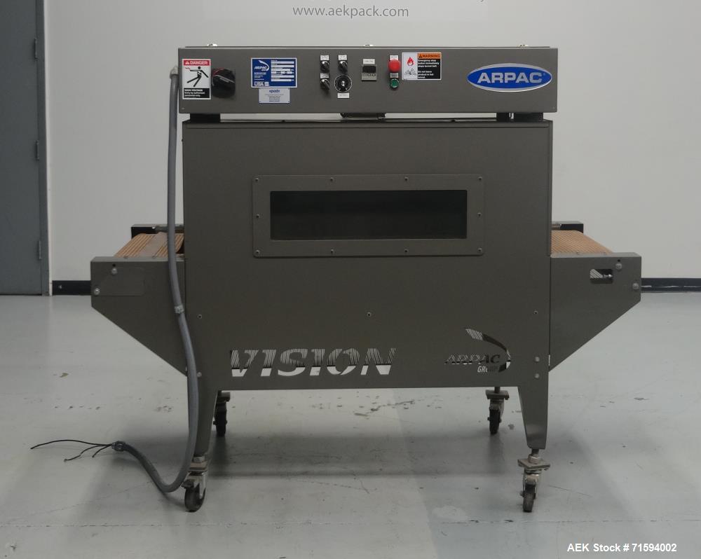 Used Arpac Model VT122248 Vision Series Shrink Tunnel