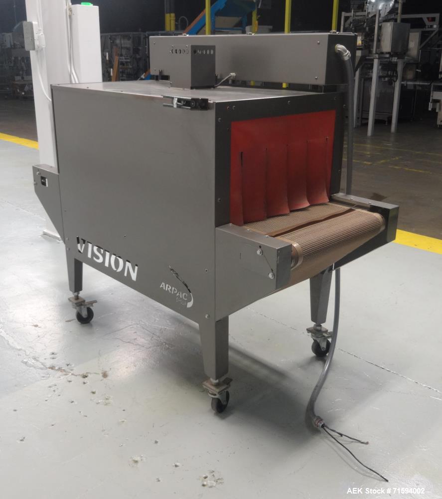 Used Arpac Model VT122248 Vision Series Shrink Tunnel
