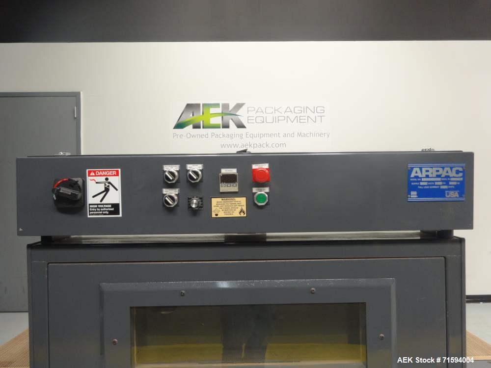 Used Arpac Model VT122248 Vision Series Shrink Tunnel
