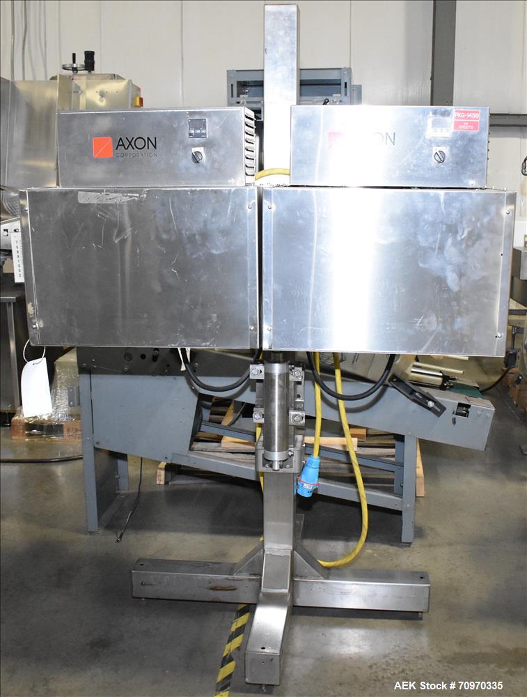 Used Axon Model EZ-48-SR-6 Dual Chamber Neck Band Shrink Tunnel