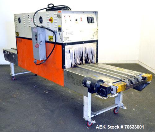 Used Carbon Steel Belco Packaging Systems High Speed Re-Circulating Air Shrink Tunnel, Model ST2210HS