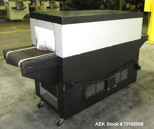 Used Besler Model T-15-9-3PH Mesh Belt Shrink Tunnel