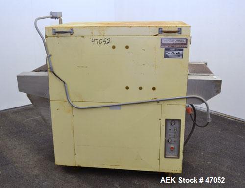 Used CAM Packaging Systems (CAMPAK) Shrink Tunnel, Model 238TMB, Carbon Steel. Opening 7" tall x 23" wide, 53" long tunnel, 20" wide x 65" long mesh belt. Driven by an approximate 1/8 hp motor. Mount...