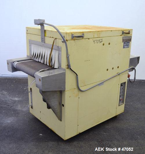 Used CAM Packaging Systems (CAMPAK) Shrink Tunnel, Model 238TMB, Carbon Steel. Opening 7" tall x 23" wide, 53" long tunnel, 20" wide x 65" long mesh belt. Driven by an approximate 1/8 hp motor. Mount...