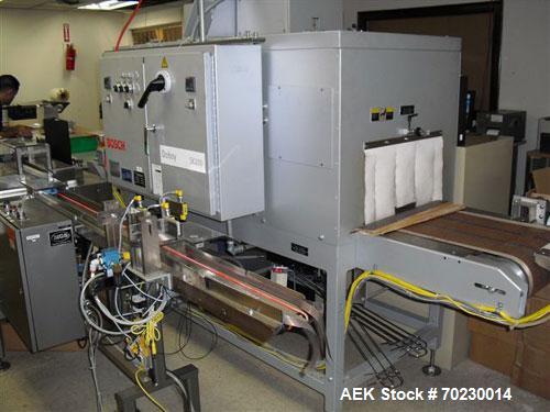 Used Bosch Doboy skrink tunnel, model SK-200, 19" wide x 11" opening, 13" wide belt, 1.5 hp blower, tunnel serial# 04-25706,