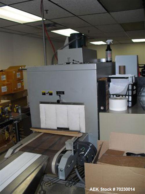 Used Bosch Doboy skrink tunnel, model SK-200, 19" wide x 11" opening, 13" wide belt, 1.5 hp blower, tunnel serial# 04-25706,