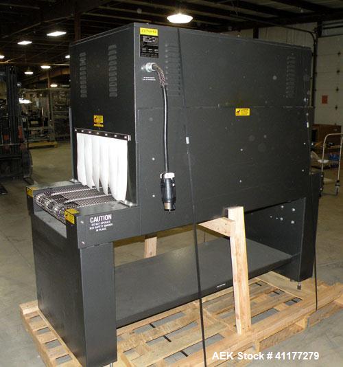 Used Eastey Enterprises Shrink Tunnel, model ET2012, carbon steel. Chamber size 20" wide x 12" high x 52" long. Wire mesh conveyor 19’’ wide x 72" long, belt speed 100 feet per minute. Includes a Aut...