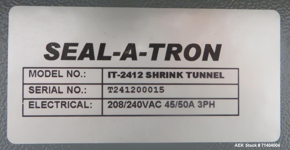 Used- Seal-A-Tron Model IT24-12 Variable Speed Heat Shrink Tunnel