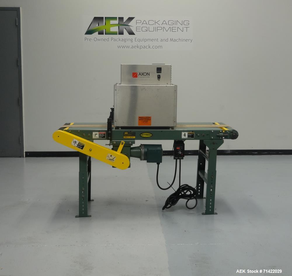 Used Axon Model EZ-48-SR4 Heat Shrink Tunnel With Conveyor