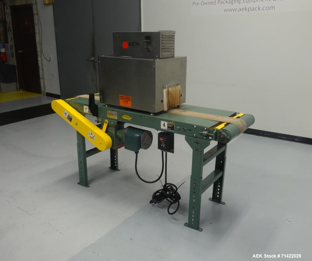 Used Axon Model EZ-48-SR4 Heat Shrink Tunnel With Conveyor
