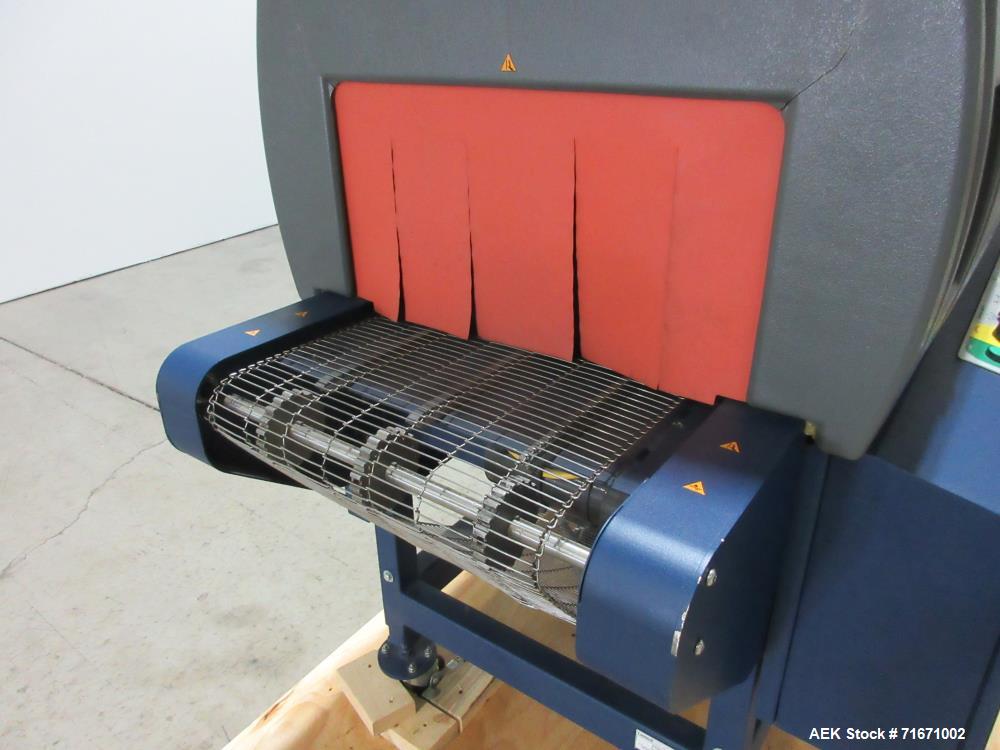 Used Lantech Model ST-700 Shrink Tunnel. Capable of speeds up to 70 feet per minute dependent on package configuaration and film. Has three zones. Chamber dimensions: 51"L x 22"W x 10"H. Has an appro...