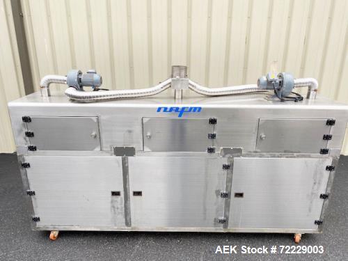 Used NAFM Stainless Steel Steam Heat Tunnel for Shrink Sleeves - Model Number WSN-300 - 3 Tier System for Steam Control - Steam Pressure 80 psi - Stainless Steel Construction - Stainless Steel Intern...
