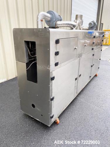 Used NAFM Stainless Steel Steam Heat Tunnel for Shrink Sleeves - Model Number WSN-300 - 3 Tier System for Steam Control - Steam Pressure 80 psi - Stainless Steel Construction - Stainless Steel Intern...