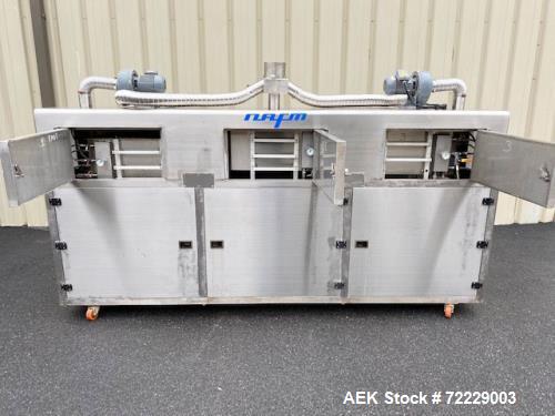 Used NAFM Stainless Steel Steam Heat Tunnel for Shrink Sleeves - Model Number WSN-300 - 3 Tier System for Steam Control - Steam Pressure 80 psi - Stainless Steel Construction - Stainless Steel Intern...