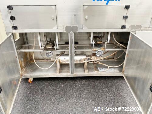 Used NAFM Stainless Steel Steam Heat Tunnel for Shrink Sleeves - Model Number WSN-300 - 3 Tier System for Steam Control - Steam Pressure 80 psi - Stainless Steel Construction - Stainless Steel Intern...
