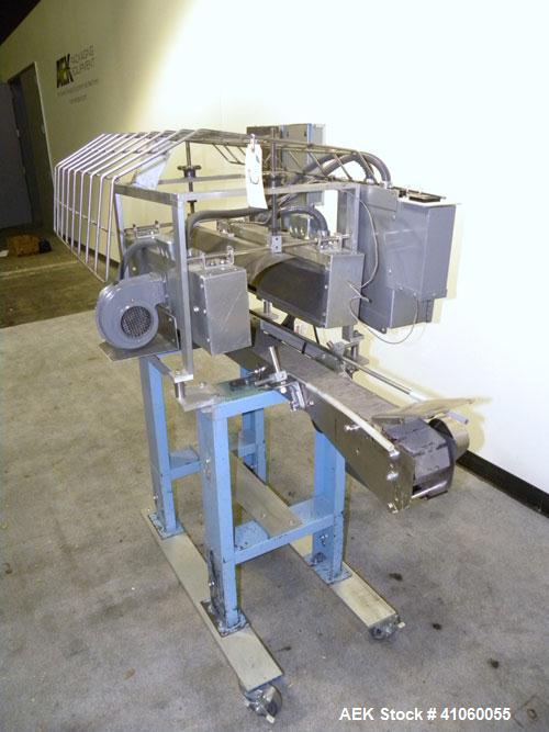 Used Gilbreth Heat Tunnel, Model 7102	TC. 230 volt, 25" long heat tunnel, (2) side mounted fans. Mounted on top of a 3’’ wide x 58’’ long belt conveyor, driven by an approximate 1/3 hp motor with a s...