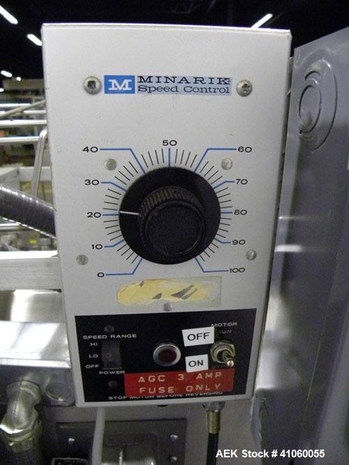 Used Gilbreth Heat Tunnel, Model 7102	TC. 230 volt, 25" long heat tunnel, (2) side mounted fans. Mounted on top of a 3’’ wide x 58’’ long belt conveyor, driven by an approximate 1/3 hp motor with a s...