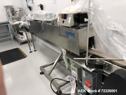 Used PDC International Corporation Dual Zone Hot Air Shrink Tunnel