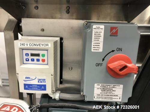 Used PDC International Corporation Dual Zone Hot Air Shrink Tunnel