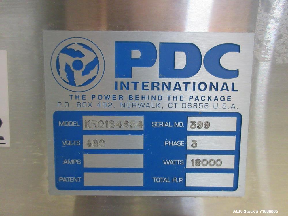 Used-PDC KRC-18-46-56 neck band shrink tunnel.