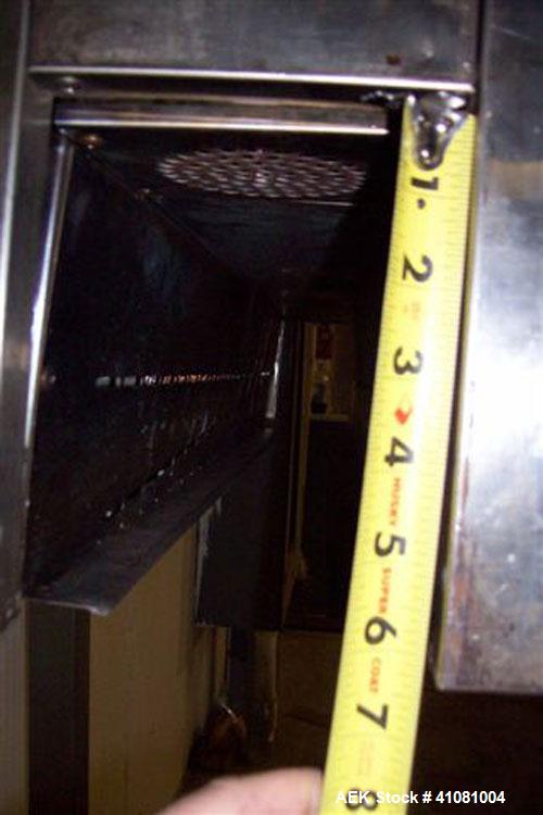 Used PDC Heat Tunnel For Temper Evident Bands, Model KRC184656. 3/480 volt, 20 amps, 18,000 watts, 46" long heat tunnel, (12) top mounted fans, manual raise and lower, Athena digital temperature cont...