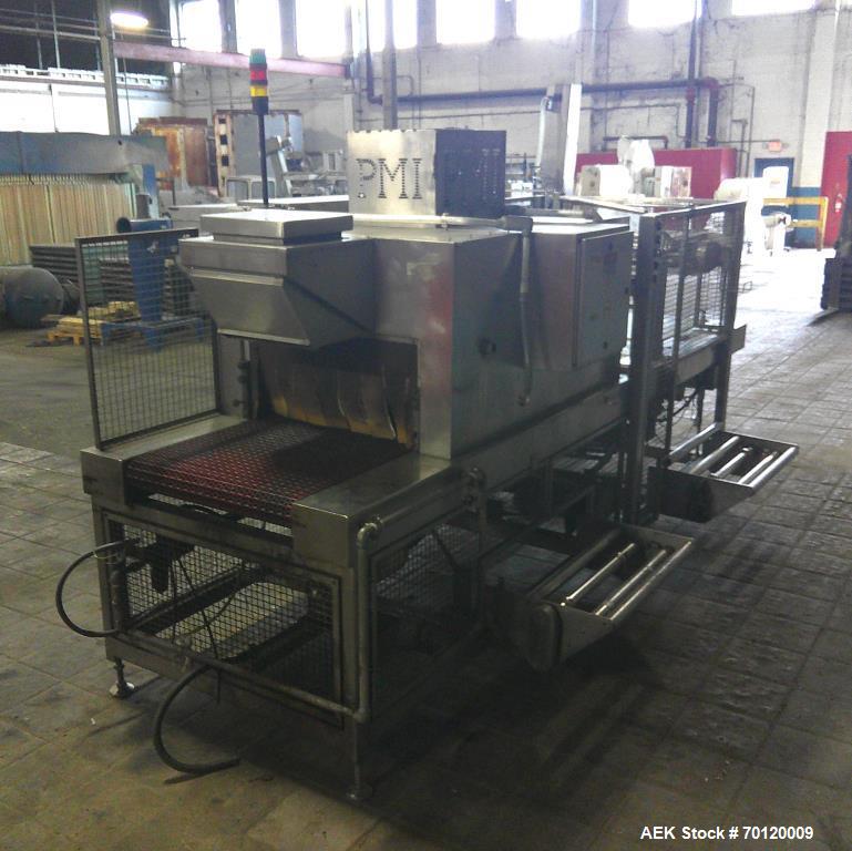 Used PMI SI-TW-30SS Tray Shrink Wrapper & Heat Tunnel | Stainless Steel Shrink Packaging System