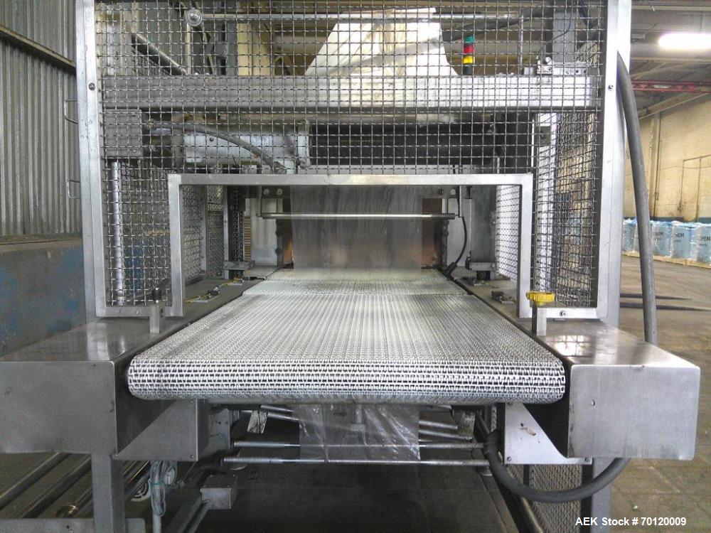 Used PMI SI-TW-30SS Tray Shrink Wrapper & Heat Tunnel | Stainless Steel Shrink Packaging System