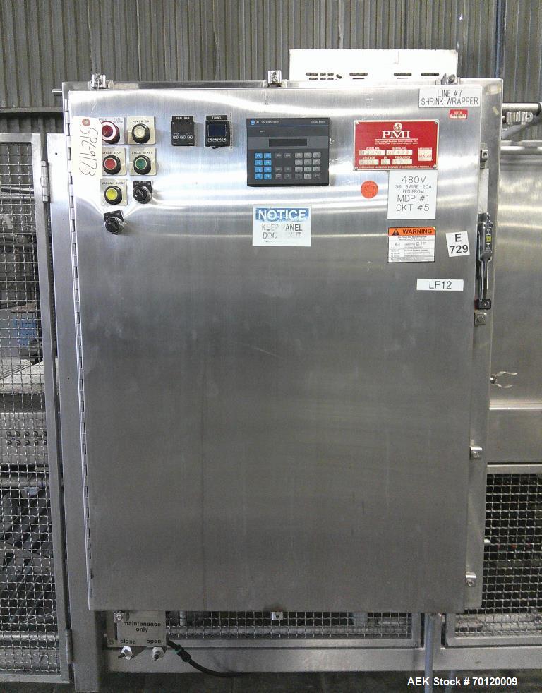 Used PMI SI-TW-30SS Tray Shrink Wrapper & Heat Tunnel | Stainless Steel Shrink Packaging System